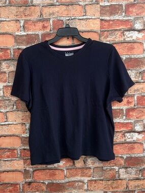 Basic Editions Navy Blue Relaxed Fit Crewneck T-Shirt Size XXL